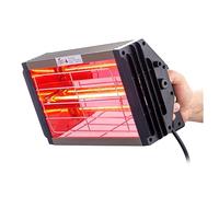 Lampe Infrarouge Portative Portative De Polymérisation De Peinture De 1000W Lampe Chauffante De Peinture Infrarouge À Ondes Courtes For L'usage D'intérieur(Rose Gold(SC-001))