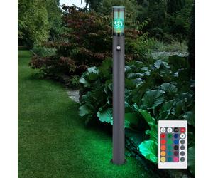Lampe Itinéraires Außenstehlampe de Jardin Détecteur Mouvement Éloigné Grise LED