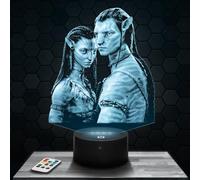 Lampe Jake Sully & Neytiri Avat décoration chambre garçon fille Lampe 3D Film Science Fiction Idée cadeau Jake Sully & Neytiri idée cadeau décoration bureau. Idée Cadeau Noel adolescent original TOP