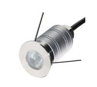 Lampe Jardin Enterré - 1W Spot Encastrable LED Exterieur, Mini Projecteur À Angle De Faisceau Étroit De 15 °, Éclairage Paysager Extérieur Étanche IP67, Pour Jardin, L'éclairage Du Garage(1pcs Warm Li