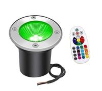 Lampe Jardin Enterré - Spot Encastrable Exterieur 6W, Projecteur De Jardin À LED 12V, Lampes De Sol Extérieures Encastrées RVB, Projecteur De Jardin Télécommandé Sans, pour Chemin Lampe(6w(AC12v))