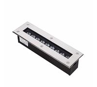 Lampe Jardin Enterré - Spot Encastrable LED Exterieur, Spot De Sol Étanche IP67 À L'extérieur, Lampe Enterrée Encastrée À LED Rectangle AC 85-265V, Décorer Les Luminaires Extérieurs(Warm White Light,5