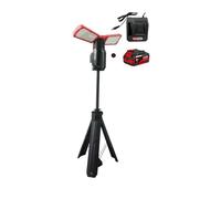 Lampe KS Tools Projecteur portable sur trépied 10 000 Lumens avec batterie 18V 4Ah et chargeur rapide