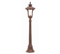 Lampe Lampadaire Borne Lumineuse Candélabre Colonne Bronze-Platine H 115 CM