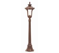 Lampe Lampadaire Borne Lumineuse Candélabre Colonne Bronze-Platine H 115 CM