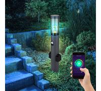 Lampe Lampadaire Borne Lumineuse Détecteur de Mouvement Smart RGB LED Prises