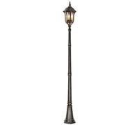 Lampe Lampadaire Candélabre Hauteur 258 CM 4 à Feux Pfostenleuchte Acier Verre