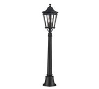 Lampe Lampadaire Candélabre Säulenleuchte Hauteur 110 CM 2 à Feux Aluminium Glas
