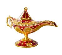 Lampe - Lampe d' Magique | Métal Poli Fin Poli Vintage de Zinc Rétro Théière, Décoration de Plateau de Table pour la Maison, Nuits Arabes, Fête à Thème Fête de Mariage