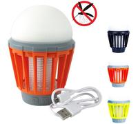 CAO Camping Lanterne LED anti-insectes rechargeable en ABS 13 cm ø 8,8 cm Couleurs assorties