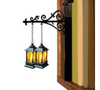 Lampe Lanterne Bibliothèque Décoration Lumineuse Angle Vintage En Métal À