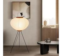 Lampe Lanterne en Papier de Riz Blanc, Lampe de Table, de Bureau, Simple Abat-jour E27 Chambre à Coucher, Chevet, Salon, Salle à Manger, décor d'étude, lampadaire trépied décoration (C)