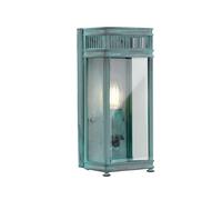 Lampe Lanterne Murale Applique Bouillie Bordelaise Verre Clair Laiton Balcon