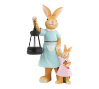Lampe Lapin | avec Lanterne Lapin de Pâques Imperméable,Lumière Extérieure Solaire Décorative - pour Jardin Pelouse Terrasse Allée Décoration
