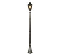 Lampe Laternenpfahl Lampadaire Borne Lumineuse Bronze Hauteur 237 CM 3 à Feux