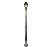 Lampe Laternenpfahl Lampadaire Borne Lumineuse Bronze Hauteur 237 CM 3 à Feux