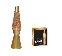 Lampe lave Gold glitter 40 cm or en acier et en verre - Divers Direct - Contemporain - Design - Electrique