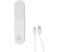 Lampe LED 2 en 1 murale ou baladeuse détecteur de mouvements et de luminosité autonomie 3 heures rechargeable par USB - - ALTOBUY Blanc