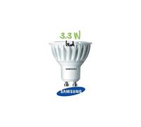 Lampe LED 3,3W GU10 blanc chaud 40°