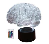 Lampe LED 3D en forme de cervelet, cerveau humain, 7/16 couleurs changeantes, tactile, USB, Table, jouets pour enfants, décorations de noël, saint-valentin.