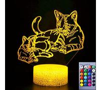 Lampe Led 3d - Illusion D'optique - Veilleuse - 7 Couleurs Changeantes - Interrupteur Tactile - Décoration De Table - Lampes Idéales Avec Câble Usb En Acrylique Plat Abs - Jouet Créatif