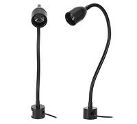 Lampe LED à Base Magnétique, Lampe de Travail LED 5 W, Bras Flexible à Col de Cygne, Interrupteur à Bouton, Lampe de Travail LED, éclairage Magnétique de Chantier et de sécurité