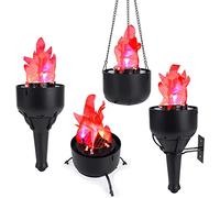 Lampe LED à effet de feu dynamique, effet de feu suspendu, lumière de flamme 4 en 1, flammes de feu 3D pour Noël, Halloween, scènes, décoration de club