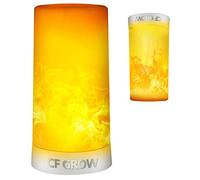 Lampe LED à effet flamme, rechargeable par USB, étanche, à intensité variable, 4 modes, avec effet de détection de gravité et base magnétique, pour Halloween, chambre, fête, décoration de bar