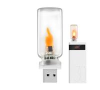 Lampe LED À Flamme USB | Éclairage Vintage Compact sans Flamme | Lampe USB À Brancher pour Voiture avec Effet,pour Fête Chambre Camping Véhicule Automobile Intérieur Extérieur