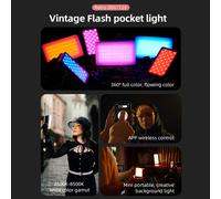 Lampe LED à intensité variable 2500K-8500K, 108 LED, batterie intégrée et écran LCD, compatible avec Pocket2