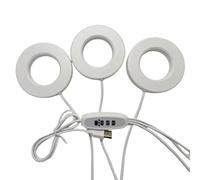 Lampe LED à spectre complet pour plantes, 4 niveaux réglables, lampe Halo pour plantes, hauteur réglable, sous-meuble, pour plantes d'intérieur