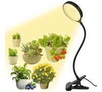 Lampe LED à spectre complet pour plantes - Avec support - 78 LED - 360 ° - Col de cygne - Avec minuterie 4/8/12 heures - Avec adaptateur USB - Noir