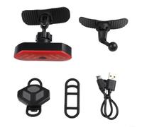 Lampe LED à télécommande pour scooter - Charge USB | Rechargeable par USB pour batterie, télécommande sans fil, visibilité LED lumineuse, installation facile, alerte de sécurité