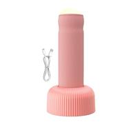 Lampe LED à tirer - Veilleuse rechargeable 1200 mAh 9,2 x 19,3 cm | Éclairage d'ambiance doux, jolie colonne décorative, lueur économe en énergie, batterie longue durée, design compact portable