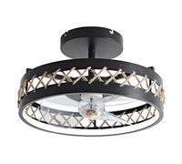 Lampe LED à ventilateur avec détails de finition en corde Purline