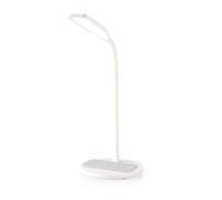 Lampe de Bureau LED avec Variateur et Chargeur sans Fil 15 W Blanc