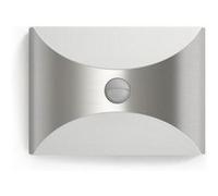 Lampe LED avec détecteur de mouvement Herb IR IP44 L23 cm - Inox G