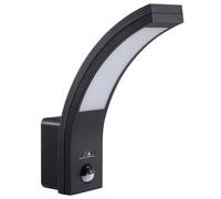 Lampe LED avec détecteur de mouvement PIR noir 10W IP54 750lm blanc neutre (4000K) Maclean MCE244 B