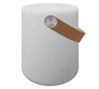 Lampe LED à poser avec lanière en simili VELA Blanc G