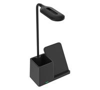 Lampe LED avec porte-stylo - Lampe de table douce pour les yeux 3 couleurs de lumière, modes d'éclairage commutables et port de charge USB | Éclairage de bureau, apprentissage, travail, chambre à