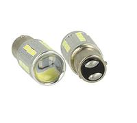 Lampe LED BAZ15D 1157 P21/4 W 12 V 24 V 21 Smd 5730 Super Blanc Lumineux Pieds Storti Asymétrique