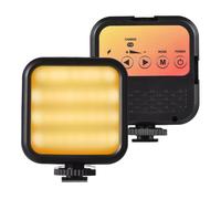 Lampe LED bicolore pour la photographie, 3000K-7000K, 62 LED, fixation griffe flash 1/4", compatible Canon/Nikon/Sony
