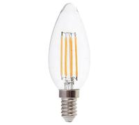 V-TAC Ampoule LED - Claire - Bougie - Transparente - Support E14 - IP20 - 4W - 400 Lumens - 3000K