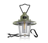 Lampe LED Camping Rechargeable - Lumière Portable avec Batterie Intégrée 3000mAh, 3 Modes d'Éclairage & IP65 Étanche, Lanterne Camping pour Randonnée, Urgence, Pannes de Courant [Classe Énergétique A]