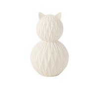 Lampe LED chat en porcelaine 22 cm