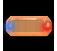 Lampe LED clignotante universelle à énergie solaire simulée | Lampe Flash Avertissement pour Motos Véhicules Électriques Vélos Voitures Camions Wagons SUV Scooters Pickups Remorques