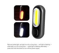 Lampe Led Cob Rechargeable Usb Pour Vélo, 5 Modes, Étanche Ipx4, Feu Arrière Pour Vtt, Équipement De Cyclisme, Signalisation De Sécurité