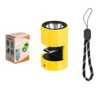Lampe LED Compacte 15g pour et Clés Lampe LED Compacte 15g pour | Poids 15g ultra-léger, taille 3.5cm, design compact, pour facile transport, accroche clés sac(Yellow)