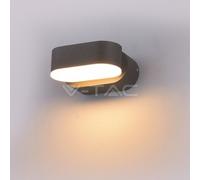 Lampe LED Couleur Gris Avec Fixation Mural Et Brun Rotatif 6W V-tac VT-816