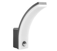 Maclean MCE512 Applique LED avec détecteur de mouvement PIR, éclairage mural pour intérieur et extérieur, applique murale, 20 W, IP65 - étanche, 2000 lm, 4000 K blanc neutre (gris)